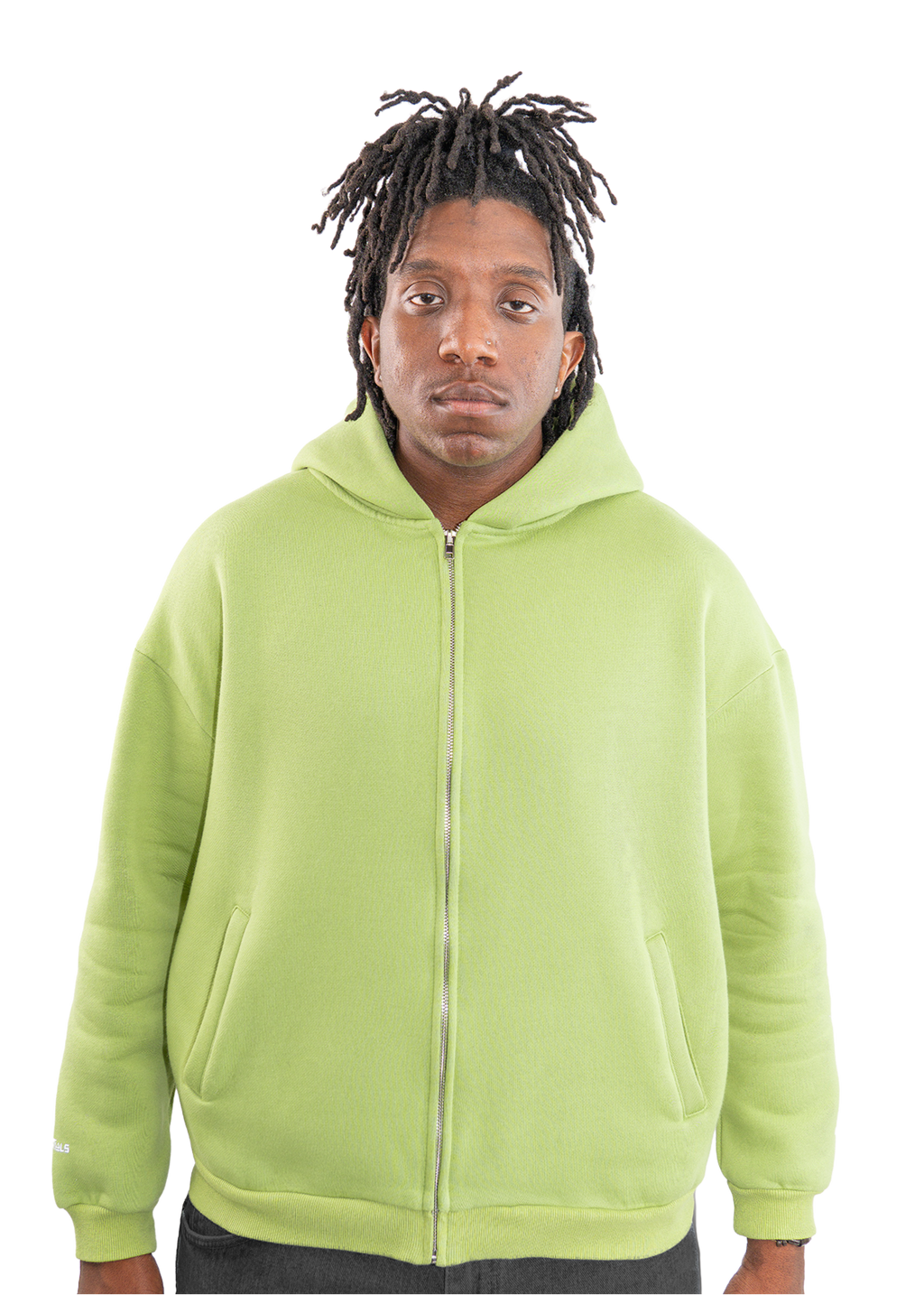Celestial Zipped Hoodie Matcha