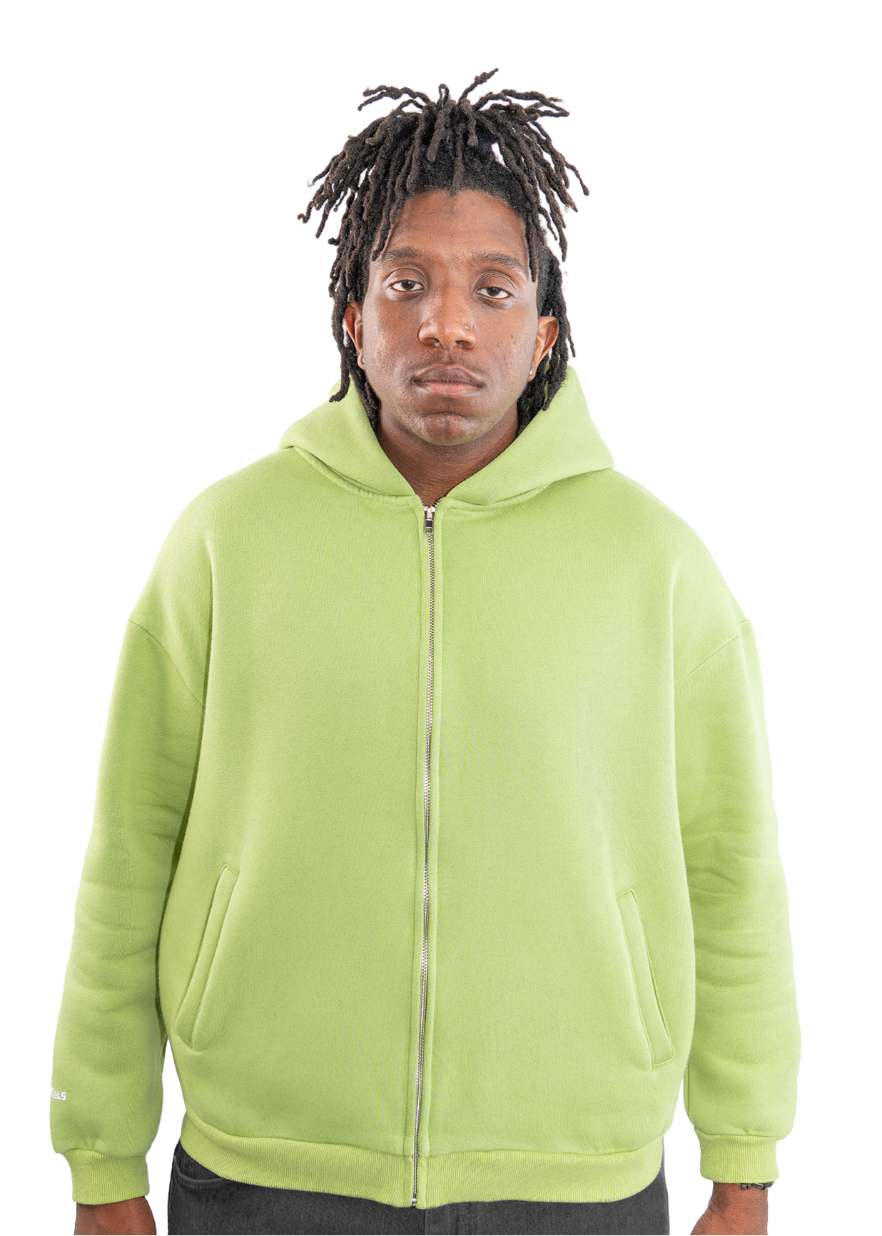 Celestial Zipped Hoodie Matcha