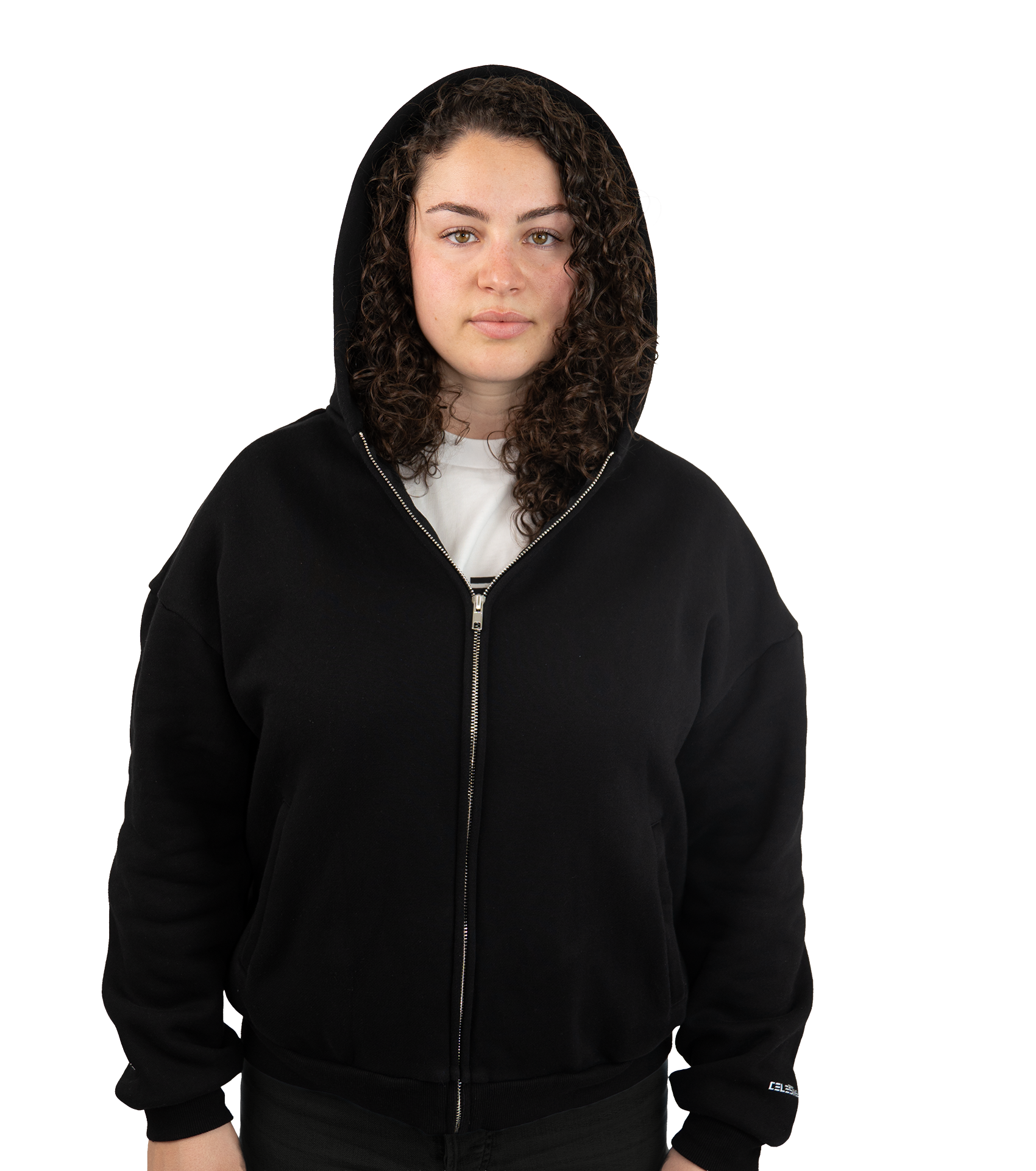 Celestial Zipped Hoodie Stone