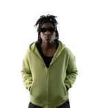 Celestial Zipped Hoodie Matcha